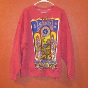 Doors Woman XX Large Red Blue Yellow Warm Long Sleeve Sweatshirt
